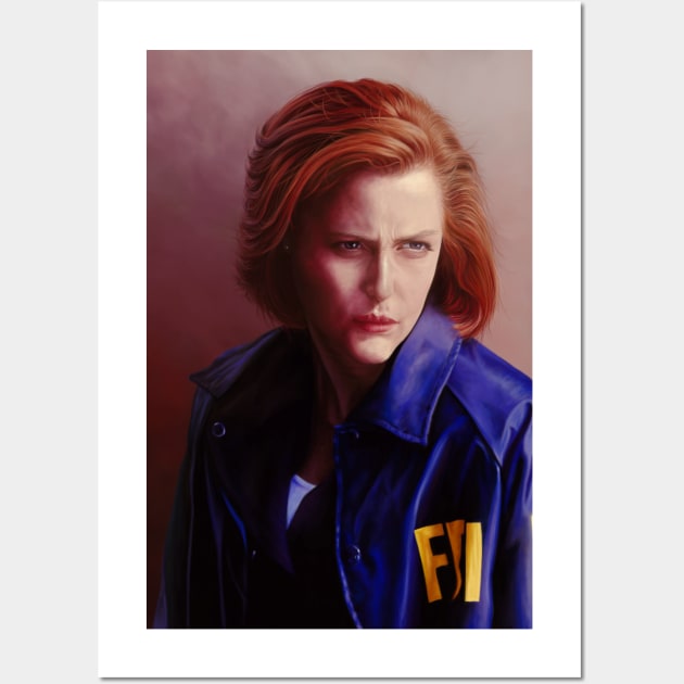 Scully Wall Art by cmloweart